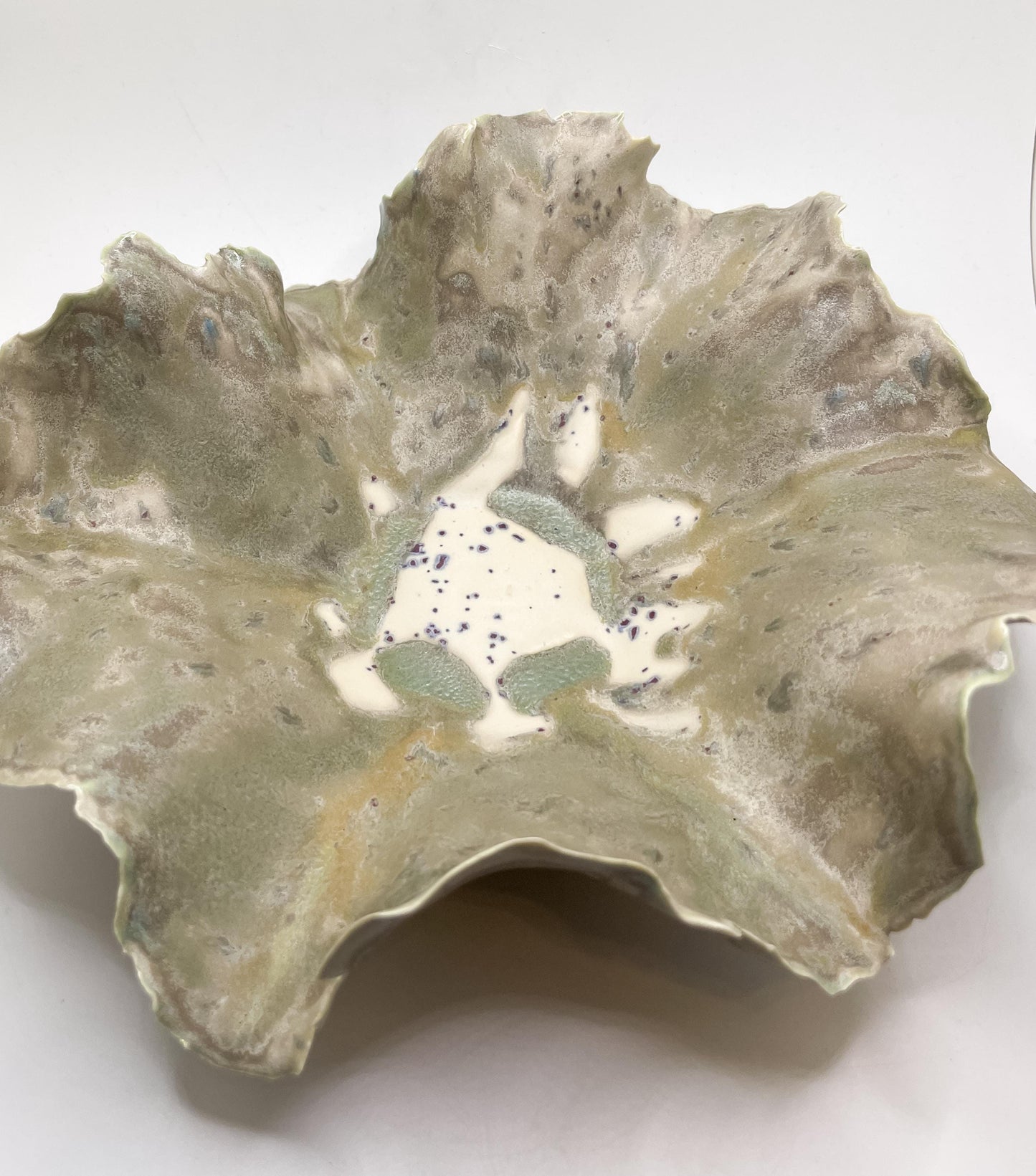 Beach Bowl – Handmade Porcelain Keepsake Dish – Unique Ceramic Art Bowl – Sculpted Decorative Gift – Pottery Home Decor