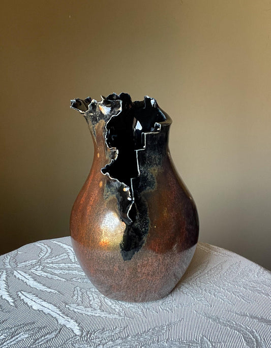 Burst Vessel - Porcelain Vase