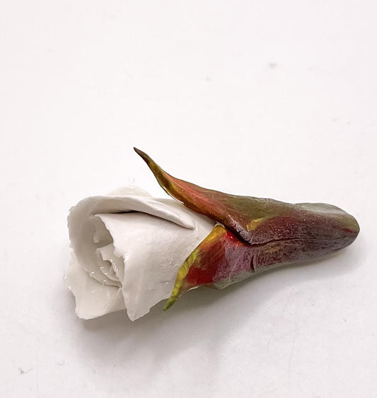 Forever Rosebud Magnet - wedding favor, hand-sculpted flower, porcelain gift, keepsake gift