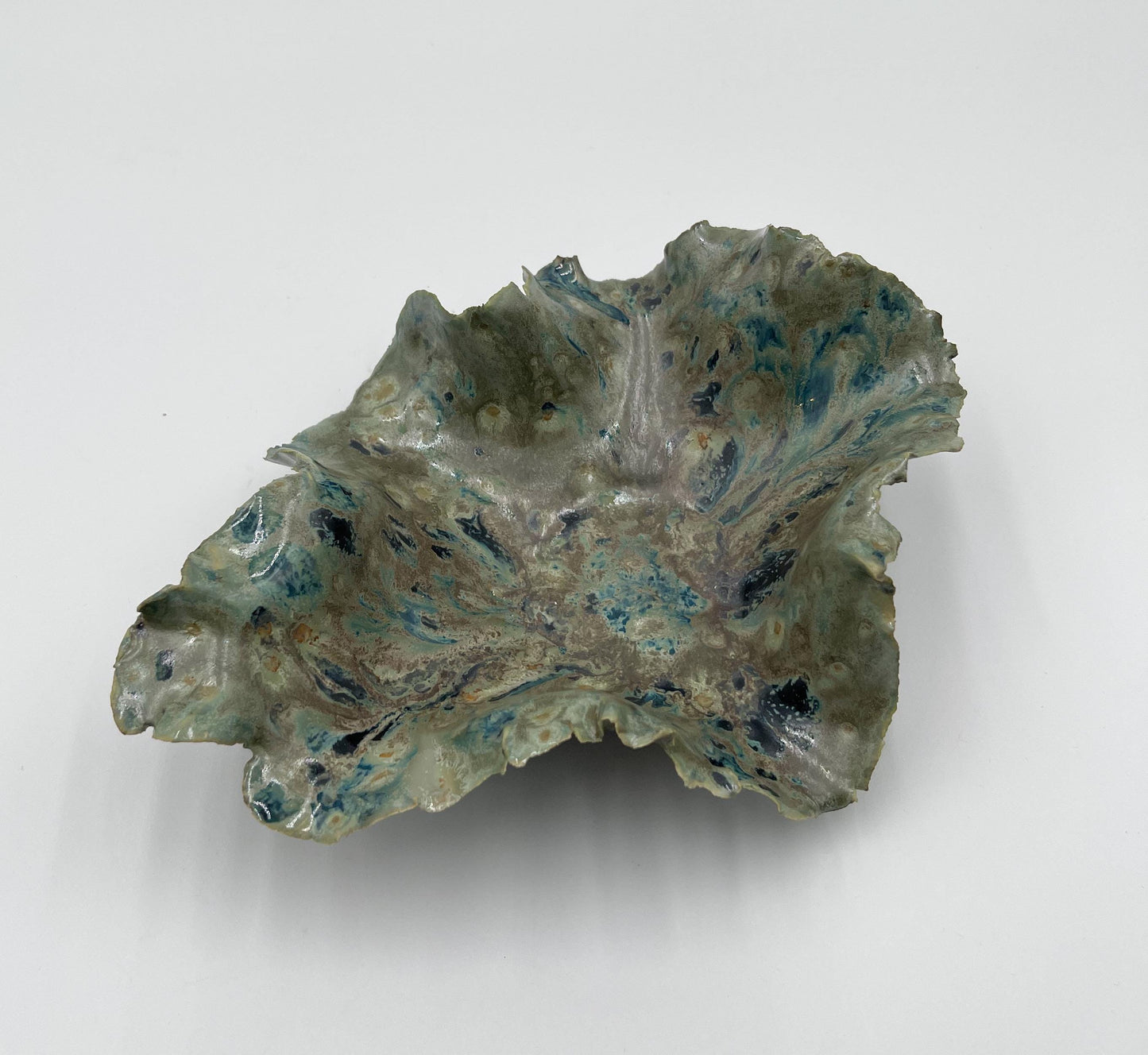 Blossom Bowl – Handmade Porcelain Keepsake Dish – Unique Ceramic Art Bowl – Sculpted Decorative Gift – Pottery Home Decor