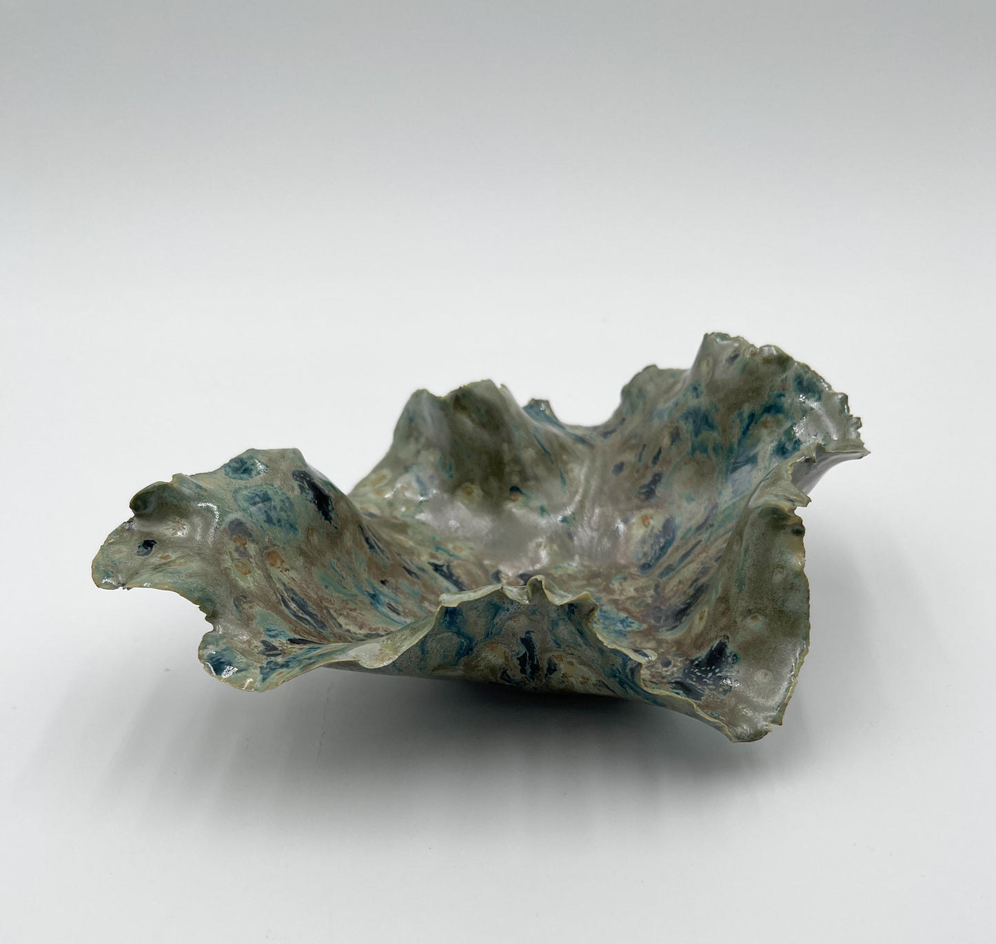 Blossom Bowl – Handmade Porcelain Keepsake Dish – Unique Ceramic Art Bowl – Sculpted Decorative Gift – Pottery Home Decor