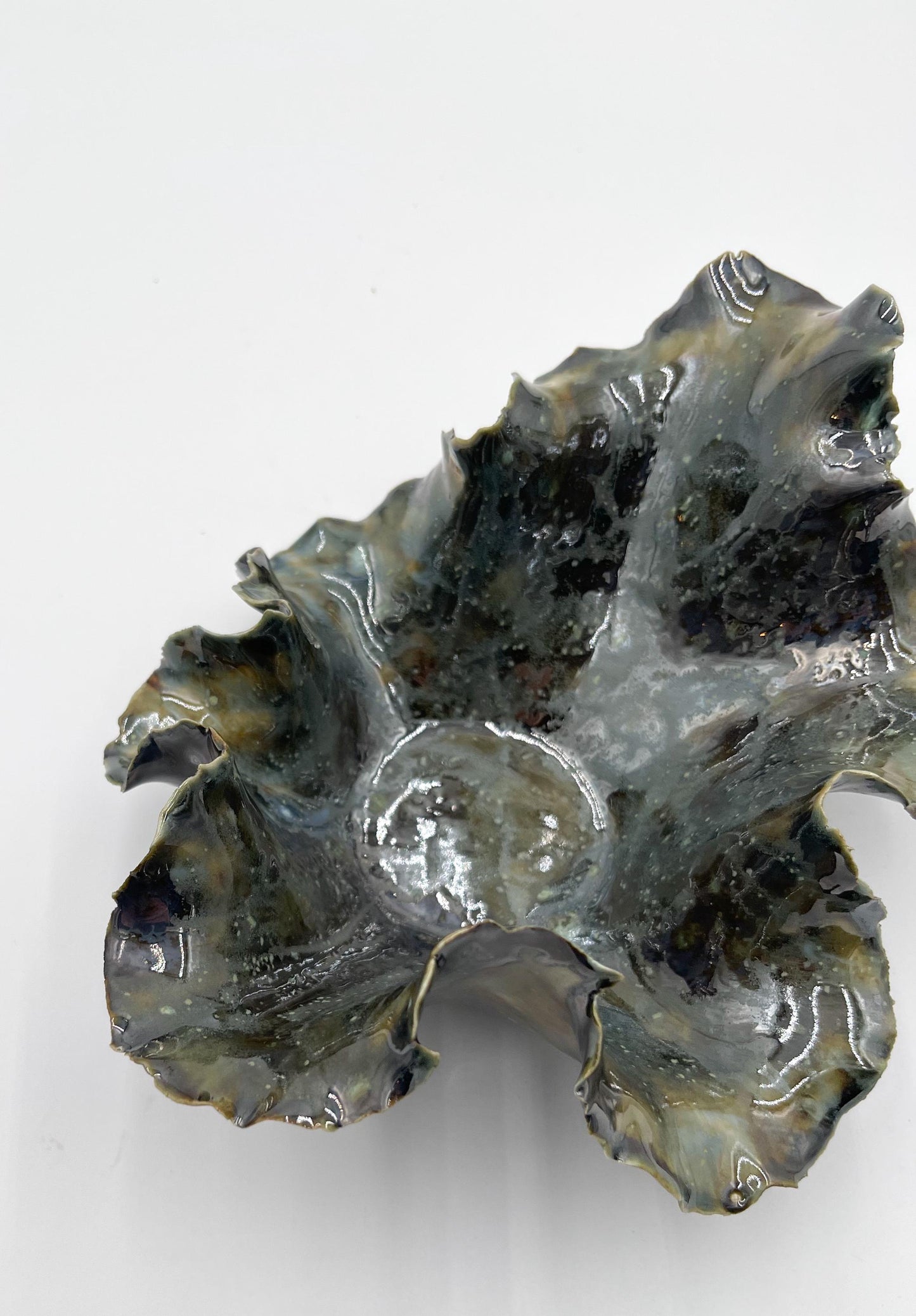 Blossom Bowl – Handmade Porcelain Keepsake Dish – Unique Ceramic Art Bowl – Sculpted Decorative Gift – Pottery Home Decor