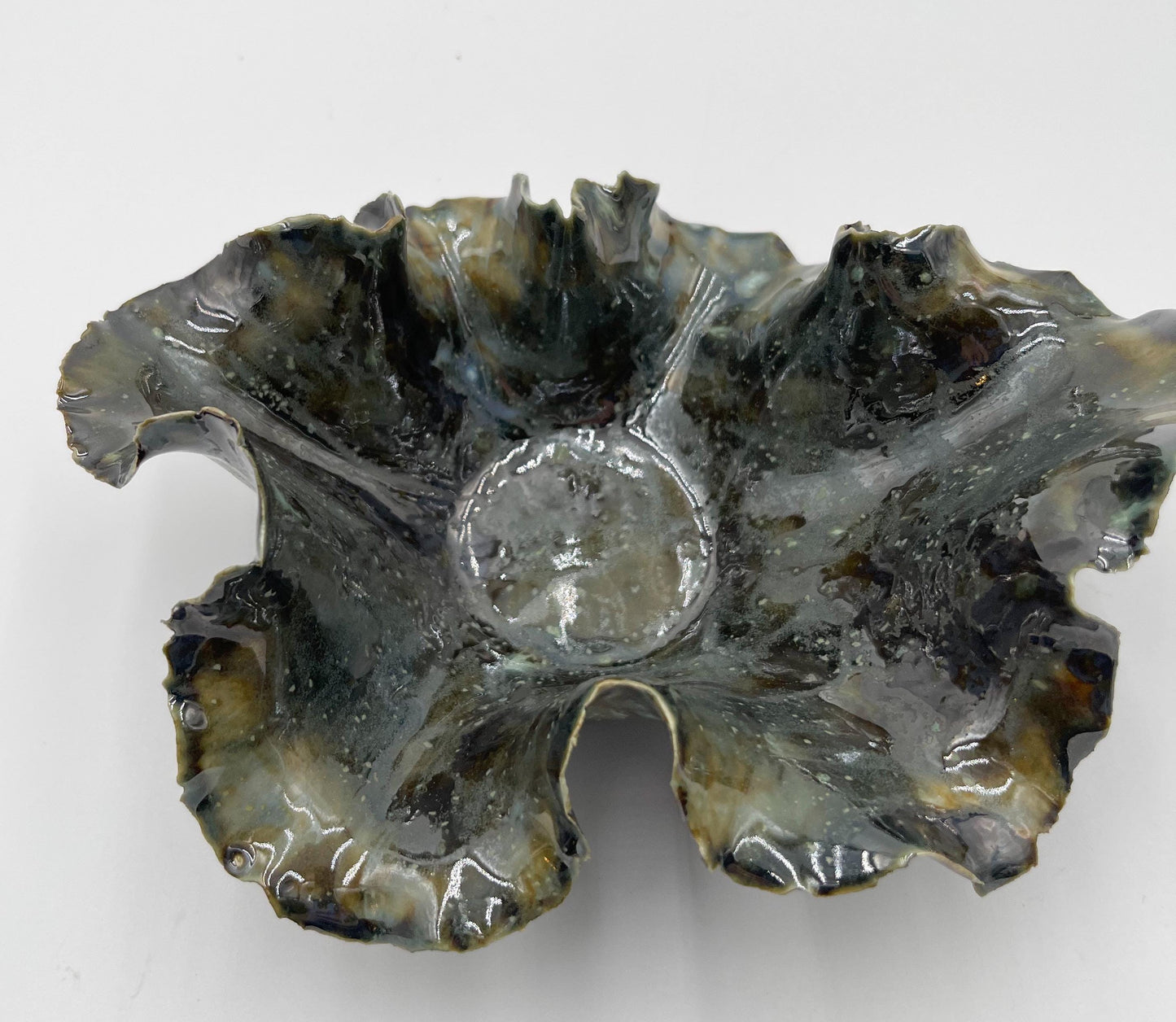 Blossom Bowl – Handmade Porcelain Keepsake Dish – Unique Ceramic Art Bowl – Sculpted Decorative Gift – Pottery Home Decor