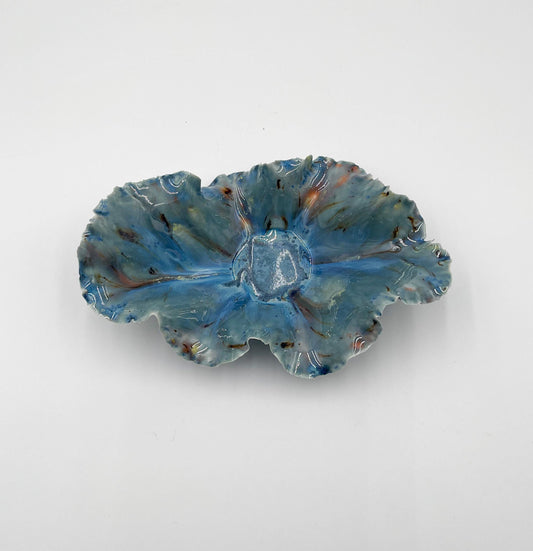 Blossom Bowl – Handmade Porcelain Keepsake Dish – Unique Ceramic Art Bowl – Sculpted Decorative Gift – Pottery Home Decor