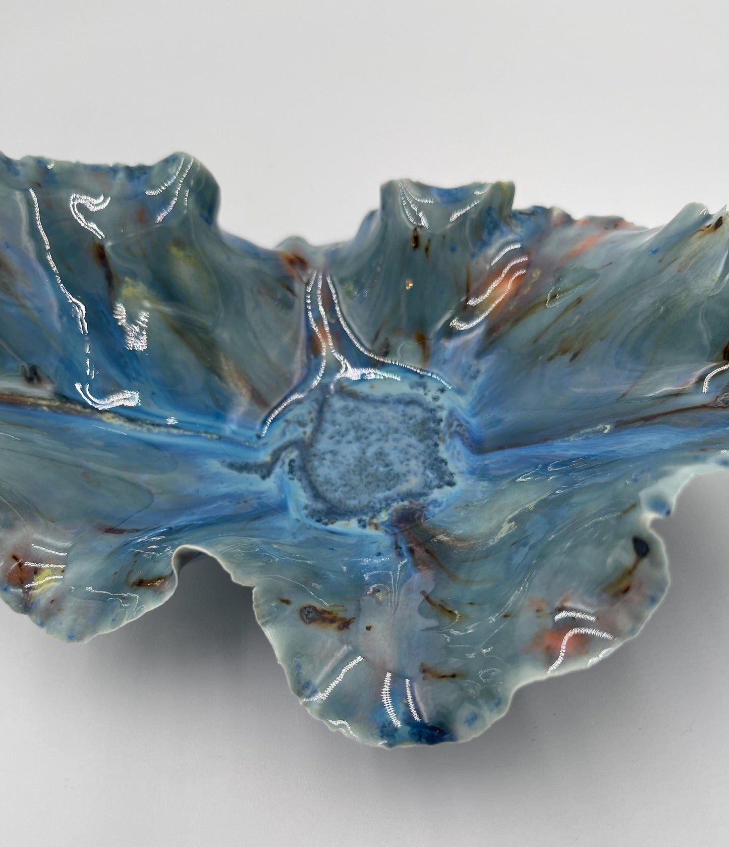 Blossom Bowl – Handmade Porcelain Keepsake Dish – Unique Ceramic Art Bowl – Sculpted Decorative Gift – Pottery Home Decor