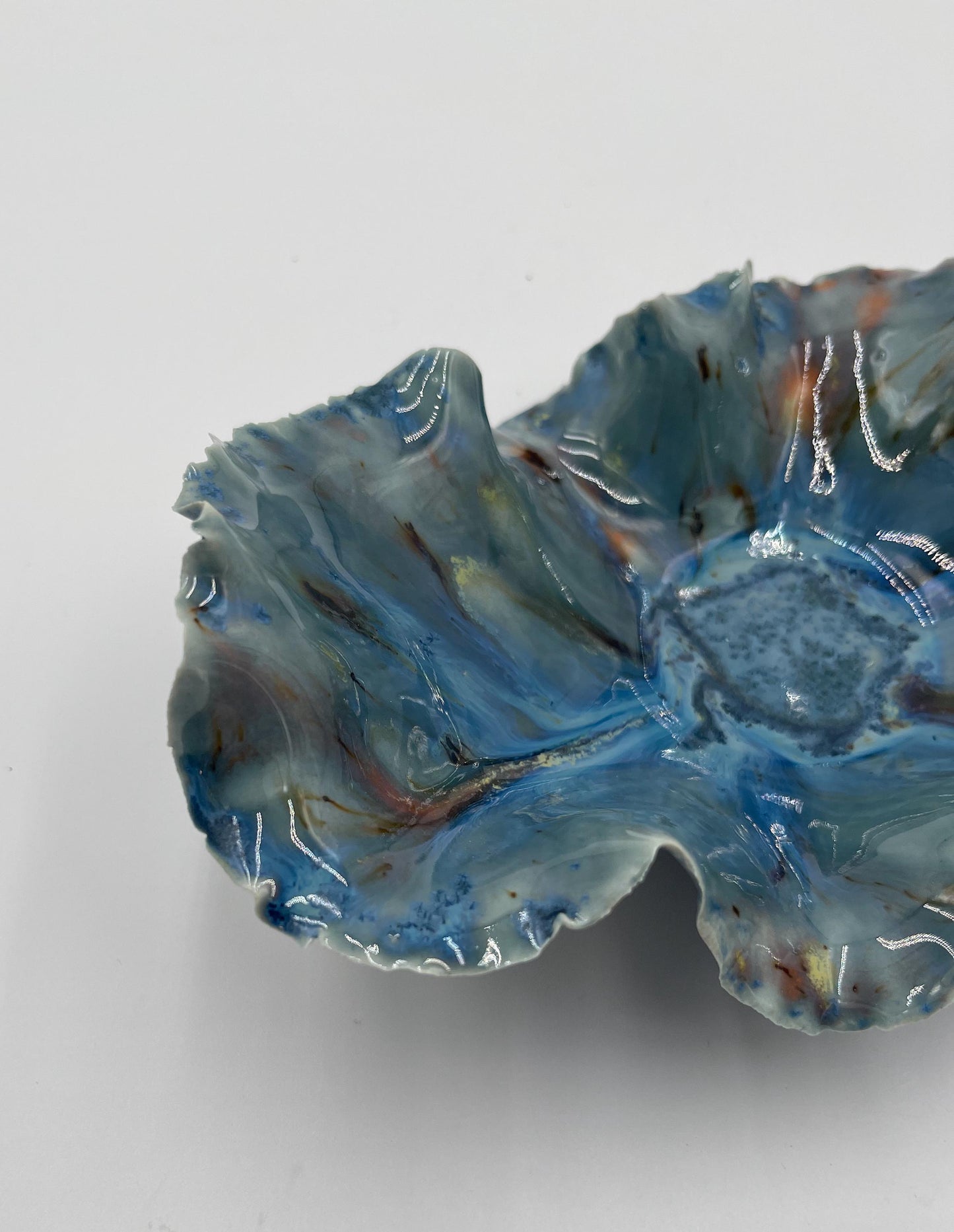 Blossom Bowl – Handmade Porcelain Keepsake Dish – Unique Ceramic Art Bowl – Sculpted Decorative Gift – Pottery Home Decor