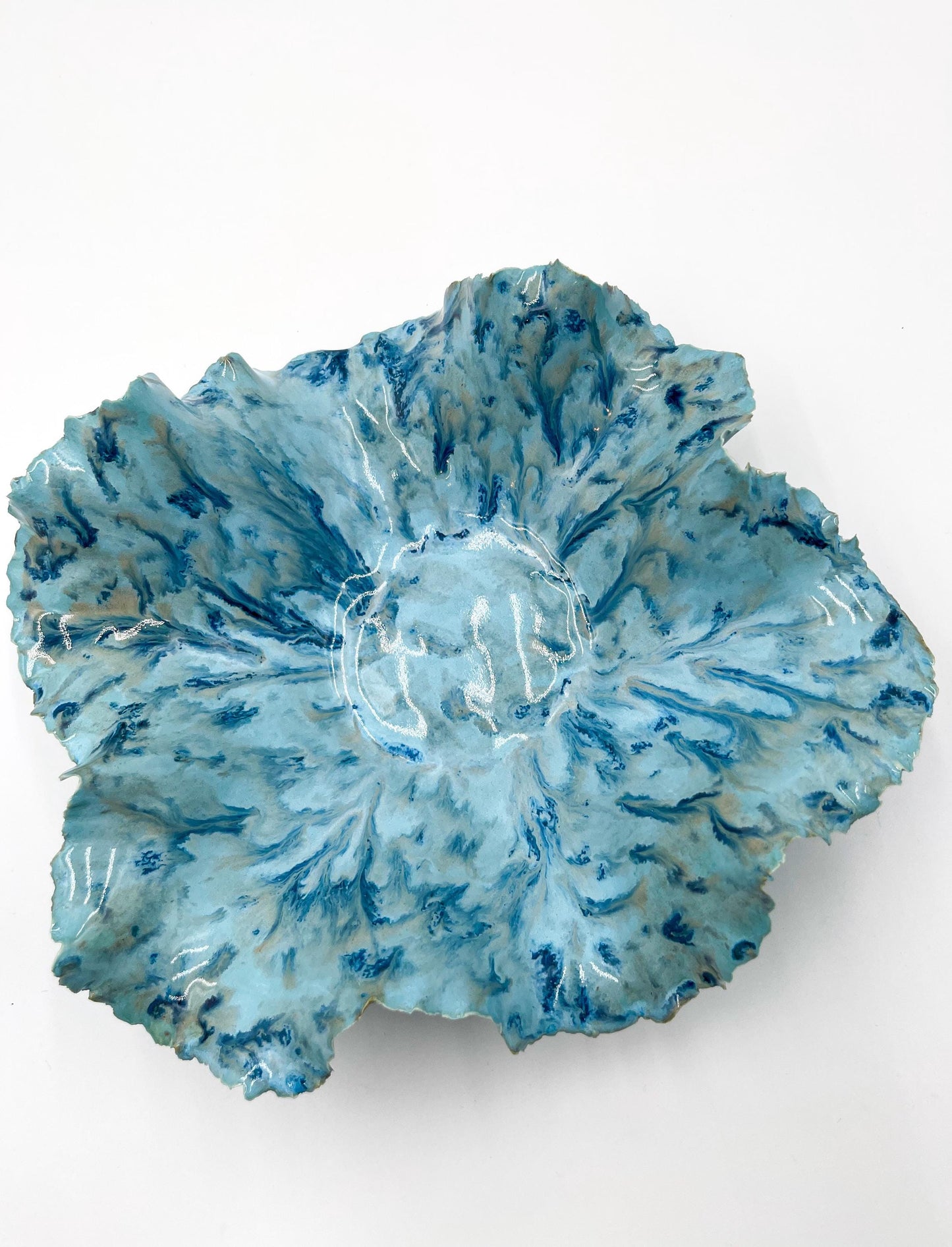 Blossom Bowl – Handmade Porcelain Keepsake Dish – Unique Ceramic Art Bowl – Sculpted Decorative Gift – Pottery Home Decor