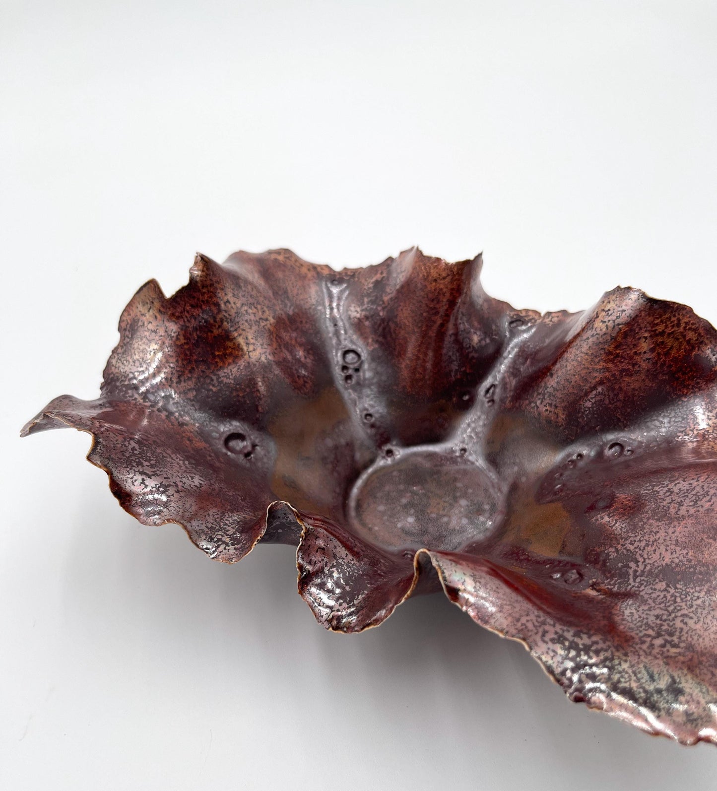 Blossom Bowl – Handmade Porcelain Keepsake Dish – Unique Ceramic Art Bowl – Sculpted Decorative Gift – Pottery Home Decor