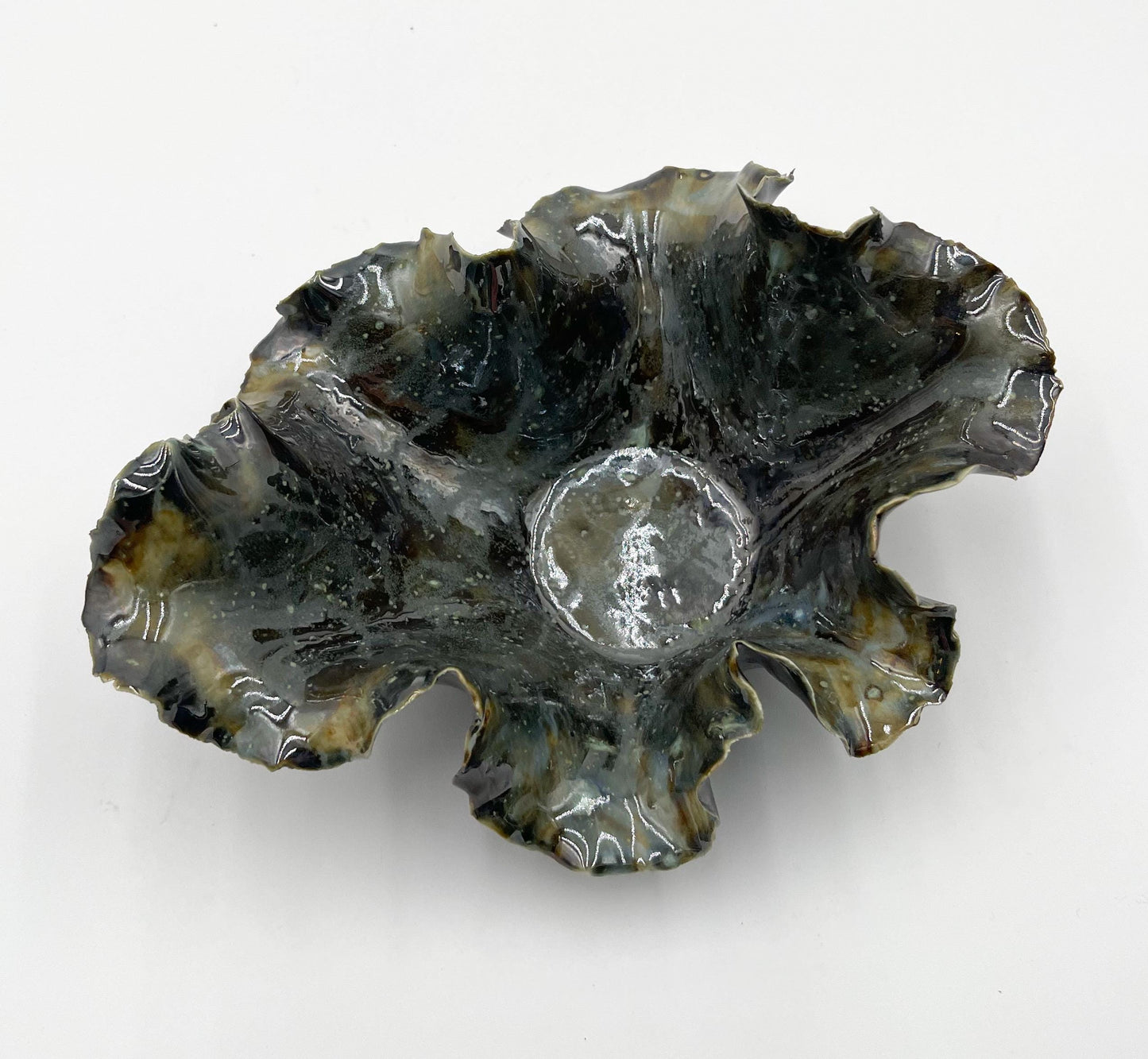 Blossom Bowl – Handmade Porcelain Keepsake Dish – Unique Ceramic Art Bowl – Sculpted Decorative Gift – Pottery Home Decor