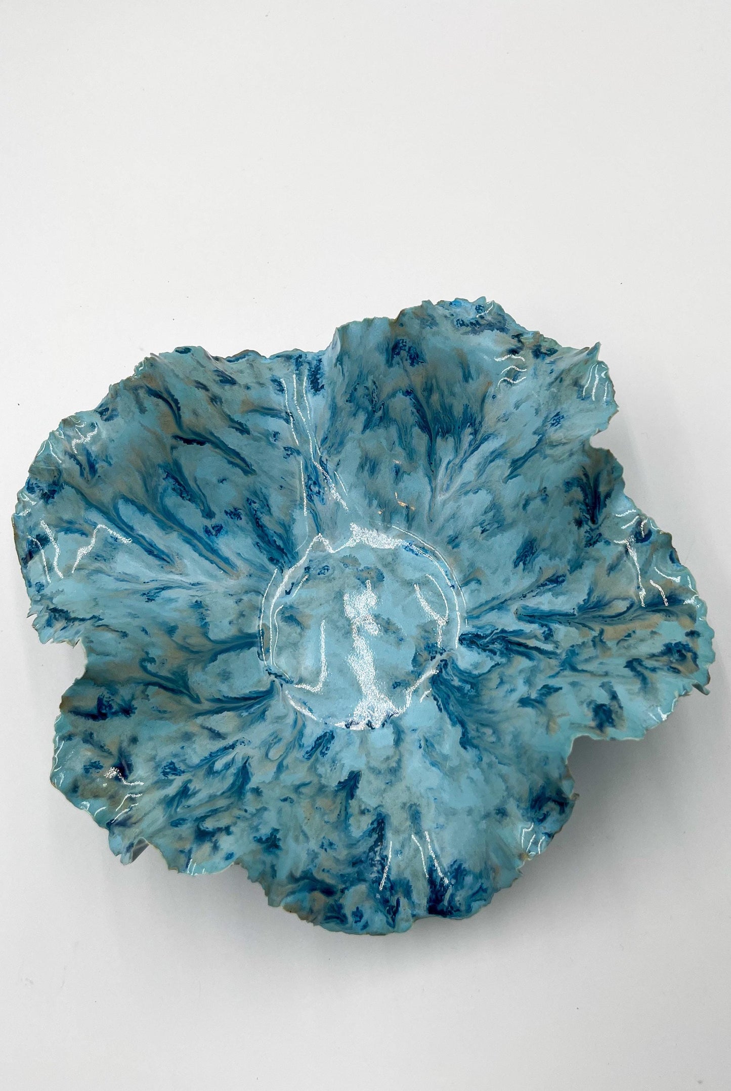 Blossom Bowl – Handmade Porcelain Keepsake Dish – Unique Ceramic Art Bowl – Sculpted Decorative Gift – Pottery Home Decor