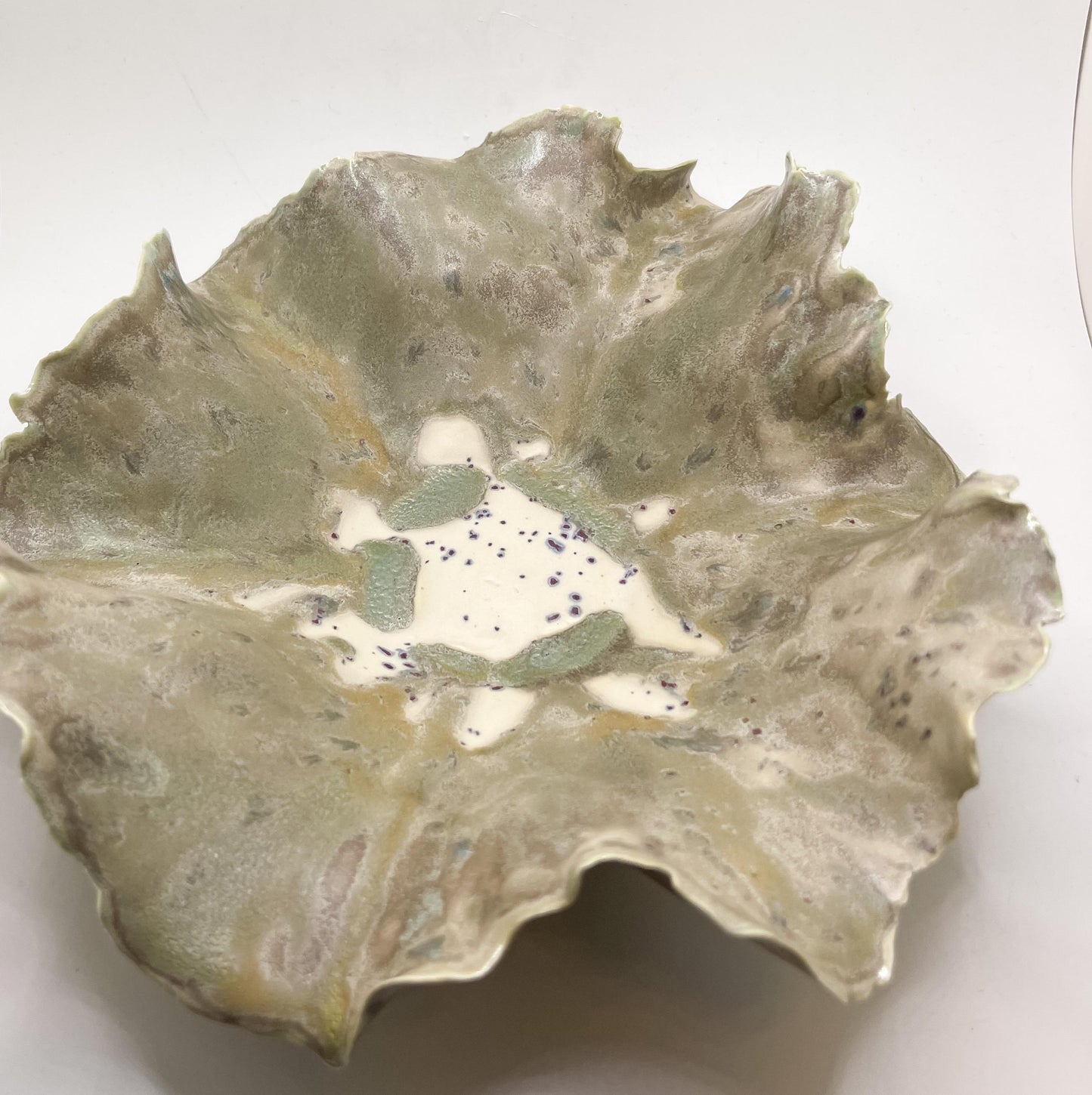 Beach Bowl – Handmade Porcelain Keepsake Dish – Unique Ceramic Art Bowl – Sculpted Decorative Gift – Pottery Home Decor