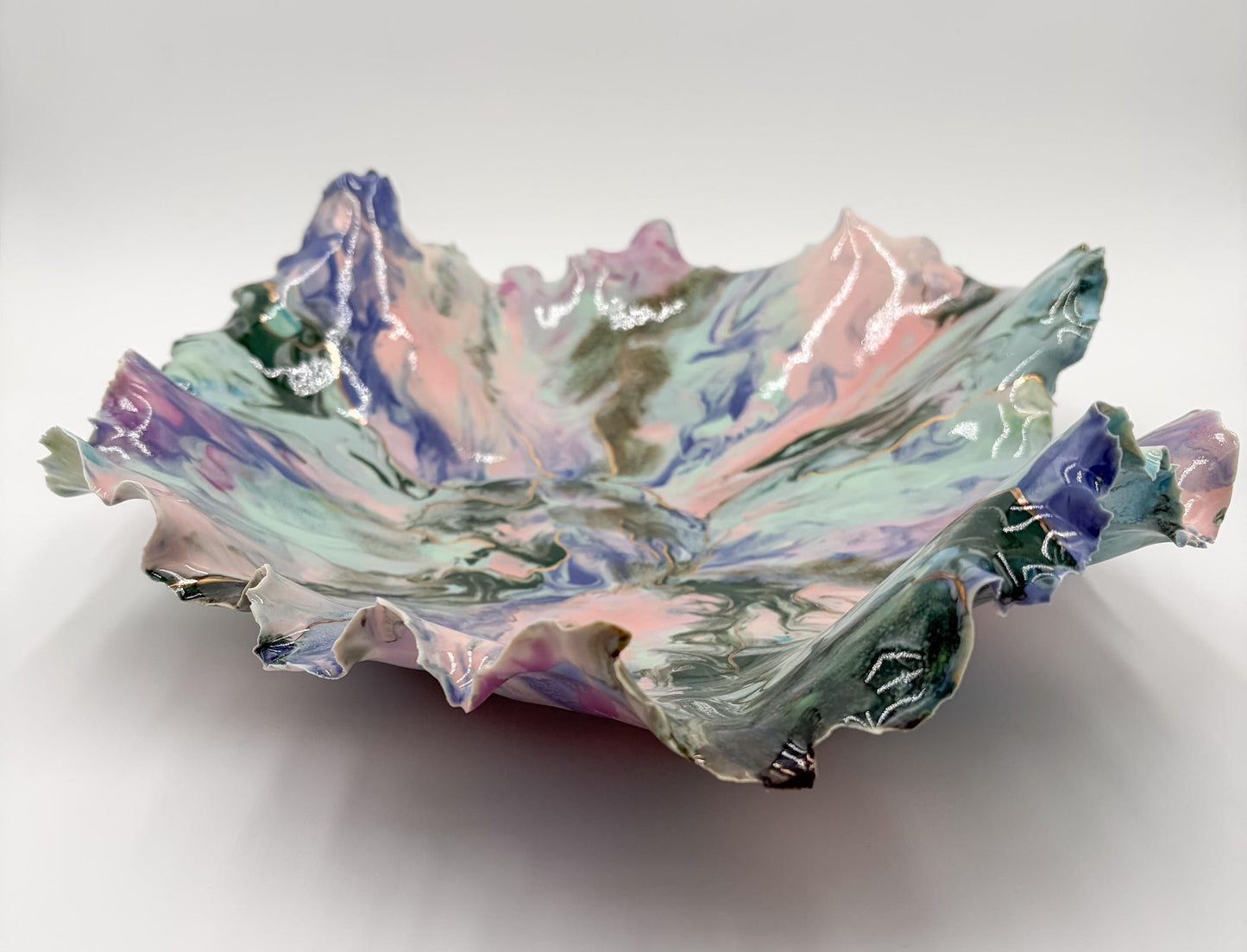 Gold Accented Blossom Bowl