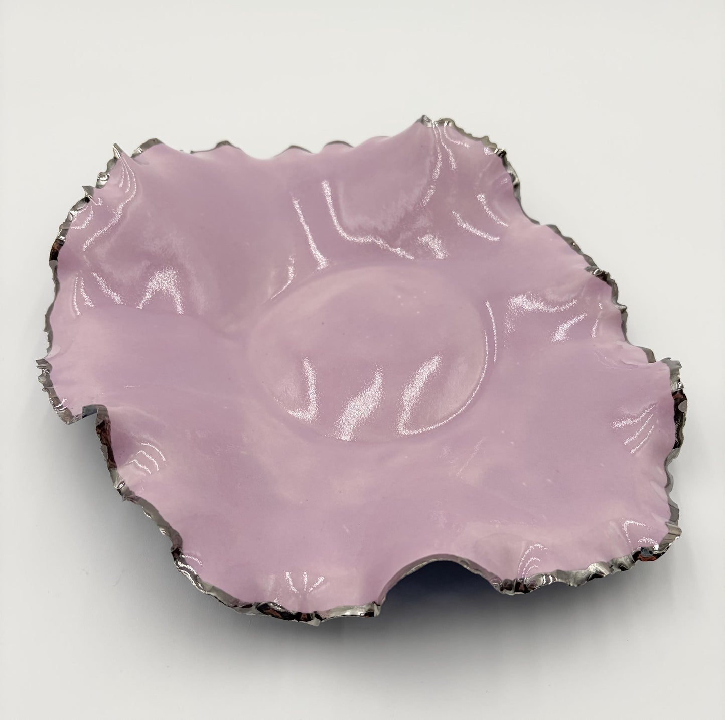 Silver Rim Blossom Bowl