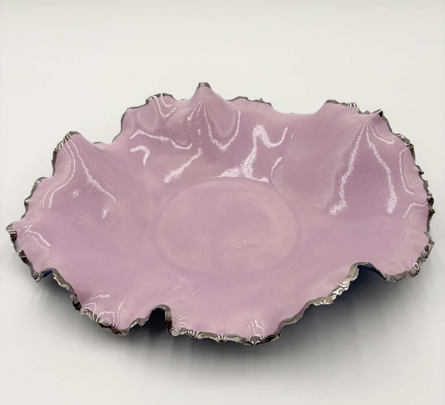 Silver Rim Blossom Bowl