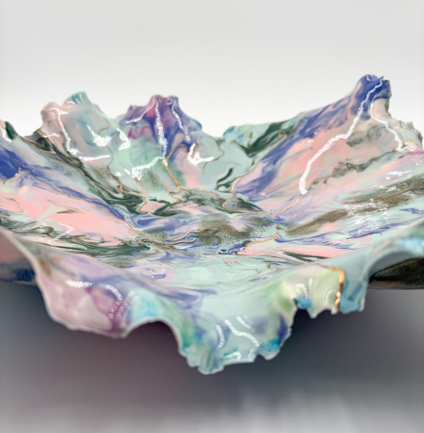 Gold Accented Blossom Bowl