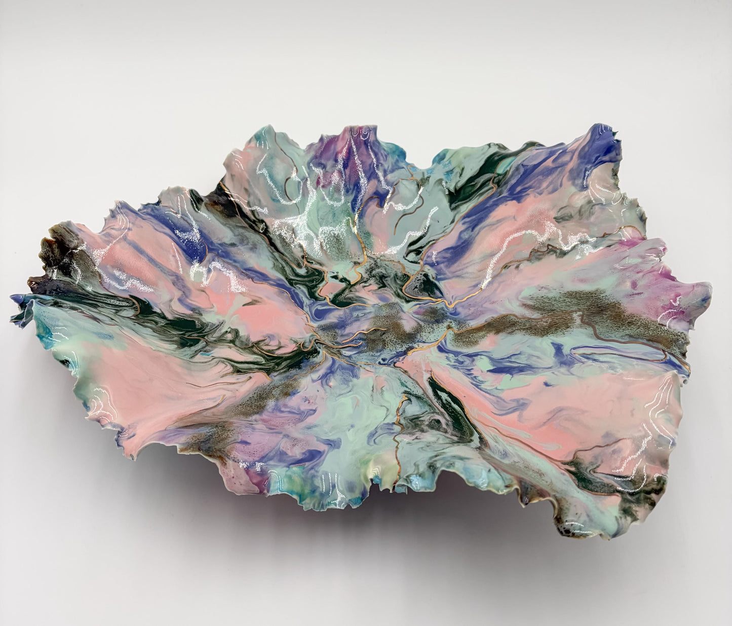 Gold Accented Blossom Bowl