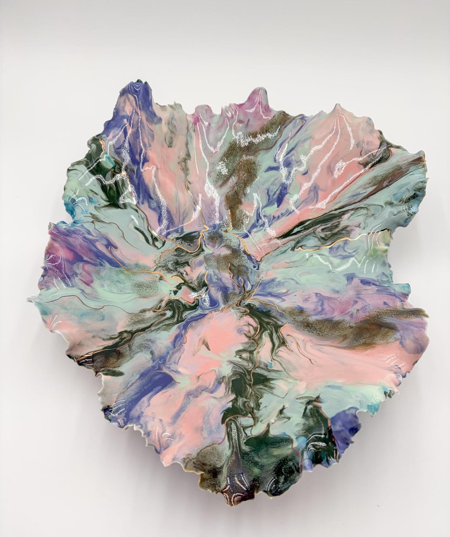 Gold Accented Blossom Bowl