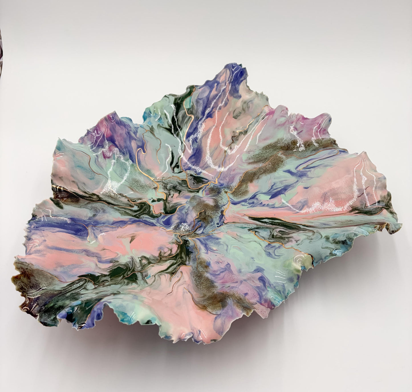 Gold Accented Blossom Bowl